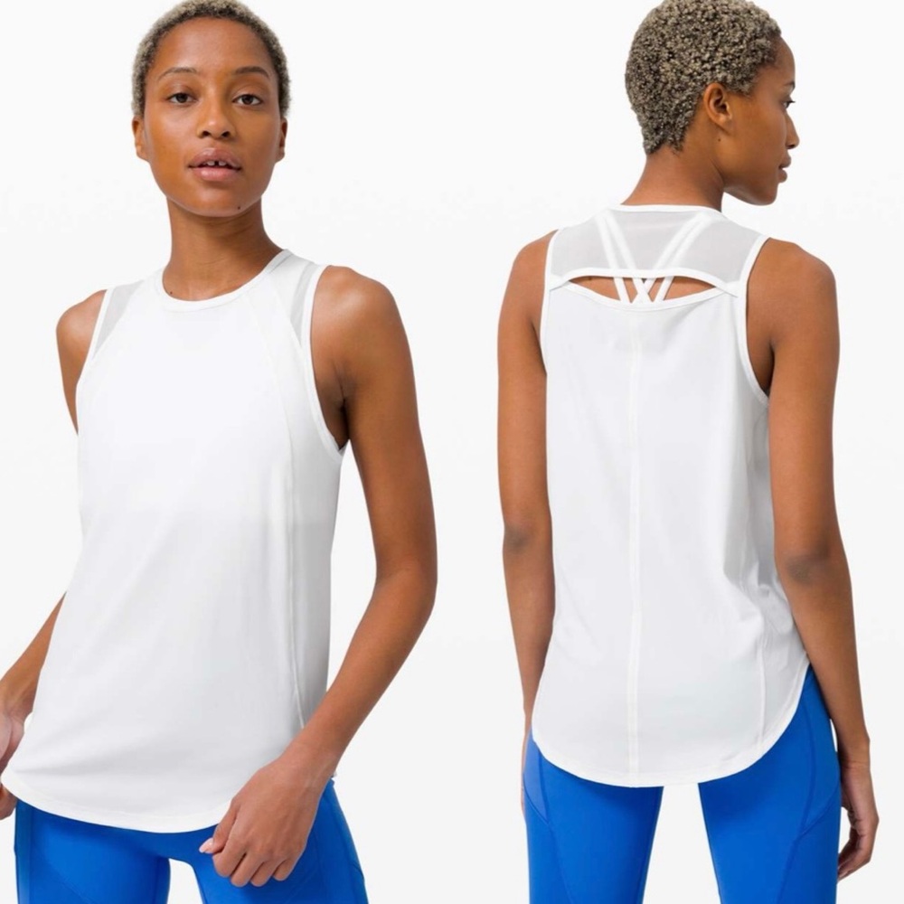 Lululemonn Sculpt Tank, White, Third Release